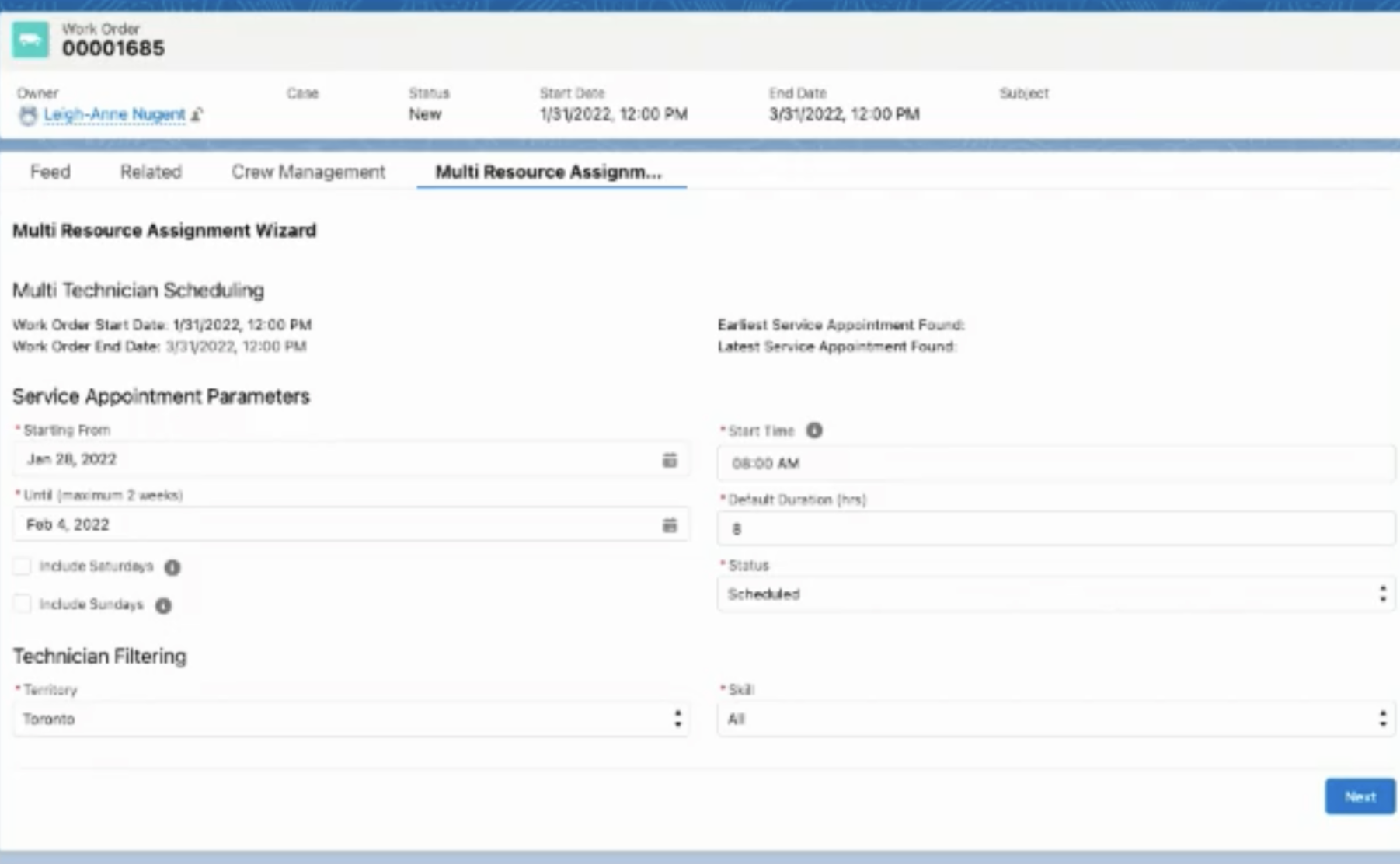 Create Batches of Appointments with Service Appointment Generator